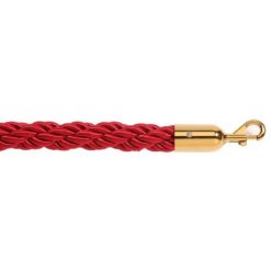 Σχοινί πλεγμένο nylon μήκους 150cm κόκκινου χρώματος με χρυσαφί 